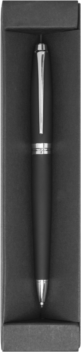 BOLIGRAFO DE METAL NEGRO ENGOMADO D181